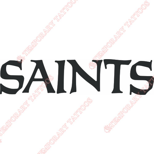 New Orleans Saints Customize Temporary Tattoos Stickers NO.612